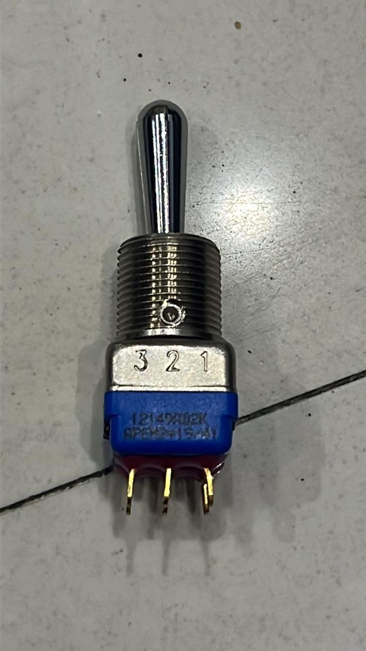 APEM 12149A Toggle Switch (ON-OFF-ON)
