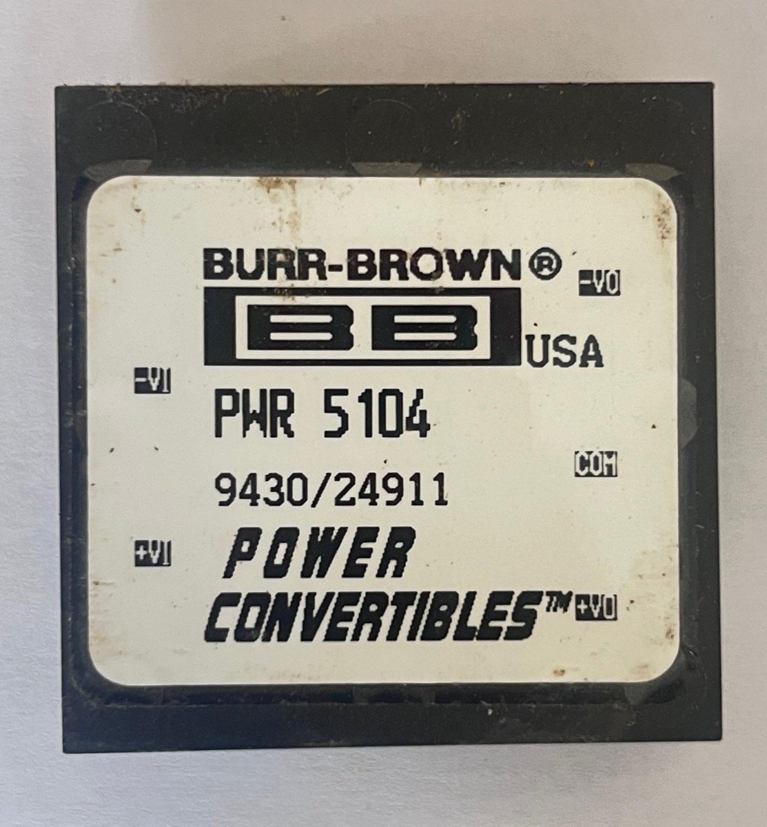 Burr-Brown PWR5104 9W Isolated DC/DC Converter Module